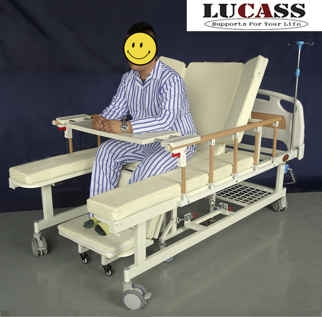 Giường bệnh đa năng kết hợp xe lăn Lucass GB-C243